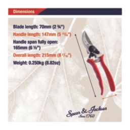 Spear & Jackson Bypass  Heavy Duty Secateurs  ()