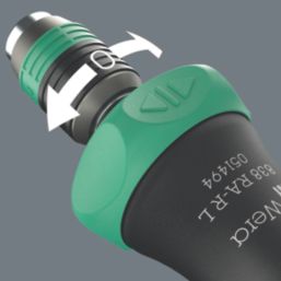 Wera 838 RA-R L 1/4" Hex Ratcheting Screwdriver Handle