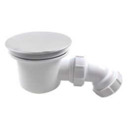 Flomasta  Dome Shower Waste White 90mm