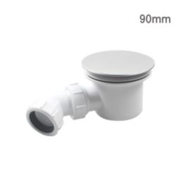 Flomasta  Dome Shower Waste White 90mm