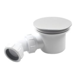 Flomasta  Dome Shower Waste White 90mm