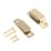 Essentials Premium Adjustable Magnetic Cabinet Catch Polished Brass 46mm x 14mm 4 Pack