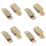 Essentials Premium Adjustable Magnetic Cabinet Catch Polished Brass 46mm x 14mm 4 Pack