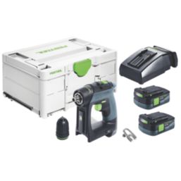 Festool CXS 12 2.5-Plus 12V 2 x 2.5Ah Li-Ion  Brushless Cordless Drill