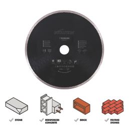 Evolution RAGEBLADE210DIAMOND Multi-Material Diamond Blade 210mm x 25.4mm