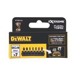DEWALT Flextorq 6.35mm Hex Shank Mixed Screwdriver Bits 7 Pieces