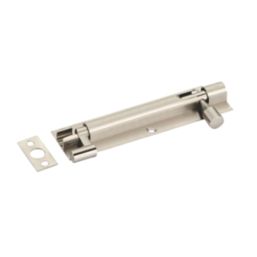 Smith & Locke Necked Door Bolt Satin Nickel 150mm