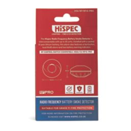 Hispec  BP/RF10-PRO Battery Interlinked RF Optical Smoke Alarm