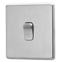 Arlec  10A 1-Gang Intermediate Switch Stainless Steel