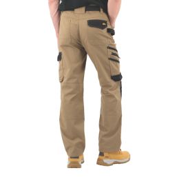 Site Coppell Work Trousers Tan/Black 32" W 32" L