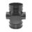 FloPlast  Solvent Weld 2-Boss Double Socket Access Pipe Black 110mm
