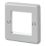 MK  2-Module Modular Faceplate Aluminium