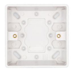 Vimark Pro 1-Gang Surface Pattress White Back Box 25mm