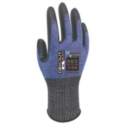 Wonder Grip WG-1875 Dexcut Cut-Resistant Gloves Blue Large