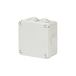 Vimark 7-Entry Square Junction Box with Knockouts 111mm x 61mm x 111mm