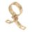 Essentials  22mm Pipe Clips Brass 5 Pack