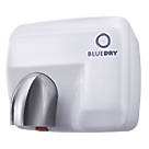 BlueDry Blue Storm High Speed Hand Dryer White 2.3kW