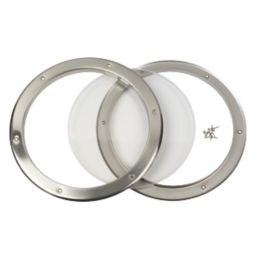Mottez Round Porthole Vision Panel 390mm Brushed & Polished Steel