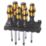 Wera 977/6 Kraftform Rack TX Chisel Screwdriver Set 6 Pcs