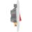 British General 800 Series 45A 1-Gang DP Cooker Switch White with LED