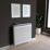 RB UK White Matte Radiator Shelf 600mm x 150mm x 18mm