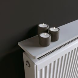 RB UK White Matte Radiator Shelf 600mm x 150mm x 18mm