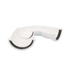FloPlast RA3W uPVC 50-156° Half Round Gutter Angle White 112mm