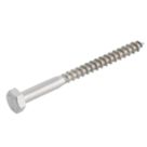 Easydrive  Hex Bolt Thread Cutting Coach Screws 8mm x 100mm 10 Pack