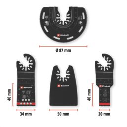 Einhell  49708204 Multi-Material Multi-Tool Accessory Kit 4 Pieces