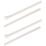 Essentials Non Fire Rated Easy Release Cable Ties Natural 25cm x 0.75cm 100 Pack