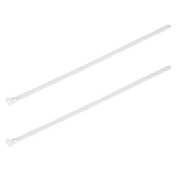 Essentials Non Fire Rated Easy Release Cable Ties Natural 25cm x 0.75cm 100 Pack