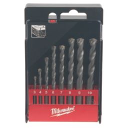 Milwaukee  Straight Shank Multi-Material Drill Bit Set 8 Pieces