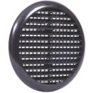 Map Vent Fixed Louvre with Flyscreen Vent Black 145mm x 145mm
