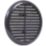 Map Vent Fixed Louvre Vent with Flyscreen Black 145mm x 145mm
