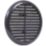 Map Vent Fixed Louvre with Flyscreen Vent Black 145mm x 145mm