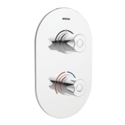 Bristan Aspen Rear-Fed Concealed Chrome Thermostatic Mixer Shower