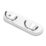 Hardware Solutions 2-Hook Rail White 230mm x 70mm