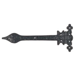 GateMate Black Straight Ornamental Tee Hinges 125mm x 12" x 300mm 2 Pack