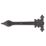 GateMate Black Straight Ornamental Tee Hinges 125mm x 12" x 300mm 2 Pack