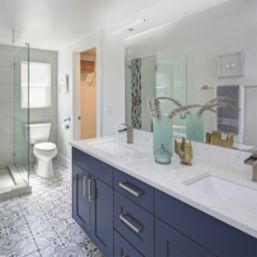 Sylvania Sylmirror 400mm LED Warm White Flute Bathroom Mirror Light Chrome 6W 540lm