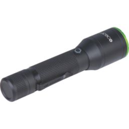 Luceco  Rechargeable LED Torch Black/Green 600lm