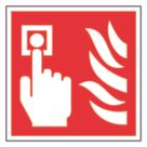 Essentials  Non Photoluminescent "Fire Alarm Call Point" Sign 100mm x 100mm