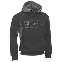 JCB Trade grey marl two-tone full zipped work jumper sweatshirt hoodie hoody
