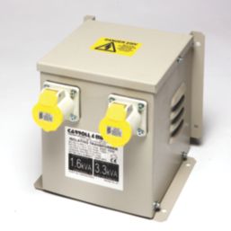 Carroll & Meynell  3300VA Intermittent Step-Down Isolation Transformer 230V/110V Grey