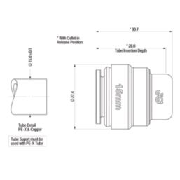 JG Speedfit  Plastic Push-Fit Stop Ends 15mm 10 Pack