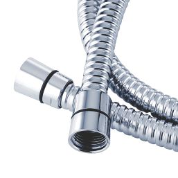 Triton  Shower Hose Chrome 10mm x 1.5m