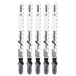 Bosch  T101BRF Wood Jigsaw Blades 100mm 5 Pack
