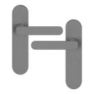 Cooke & Lewis Maugan Lever on Backplate Door Handles Pair Titanium