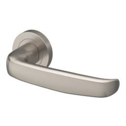 Smith & Locke Gwazel Door Handle Pair Satin Nickel