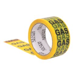 Arctic Hayes 662030-50M Gas ID Tape Yellow/Black 50m x 50mm
